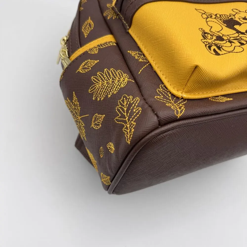 Loungefly Disney Winnie The Pooh Autumn Mini Backpack Bag Brown Yellow NEW RARE
